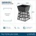 Iron Lattice Fire Pit with BBQ Grill - Black